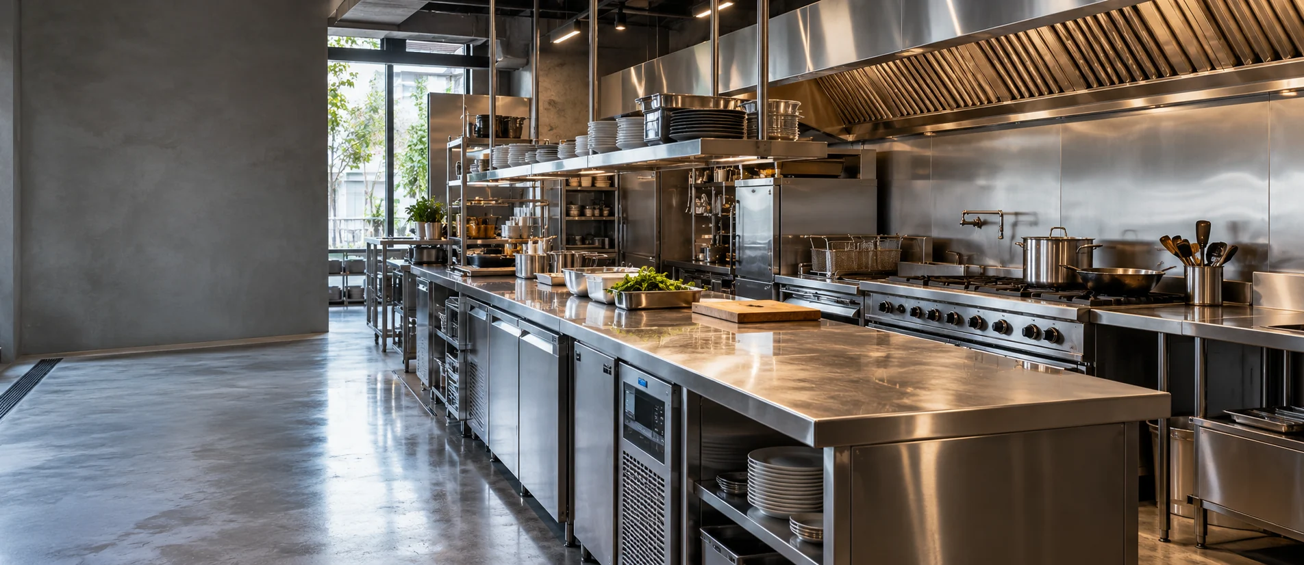 Illustrative commercial kitchen concept